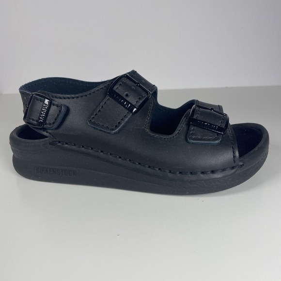 Birkenstock Other - Birkenstock Tatami Men/Boy Size EU 36 US 3.5 Black Leather Double Strap Sandal